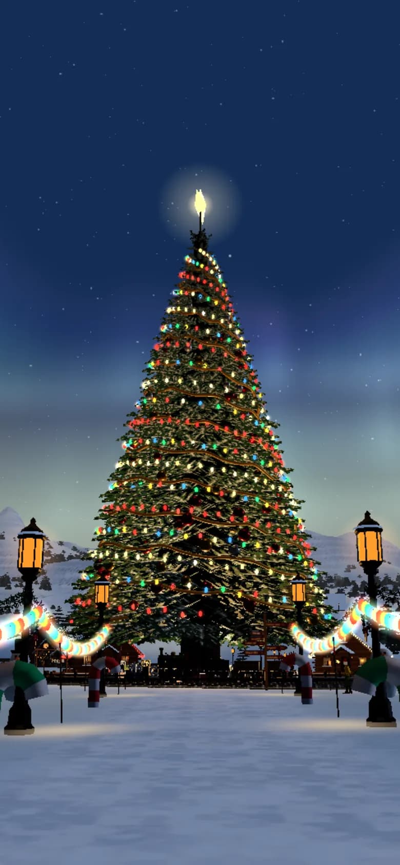 The Christmas Village, The giant fir: phone view