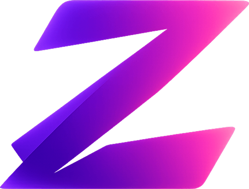 Symbol der Zyric Console: das Firmenzeichen von Zyric, ein Z von Violett zu Pink, das auch Zyric selbst nutzt